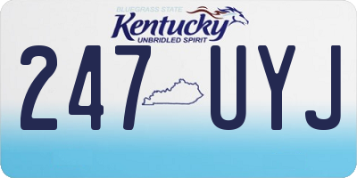KY license plate 247UYJ