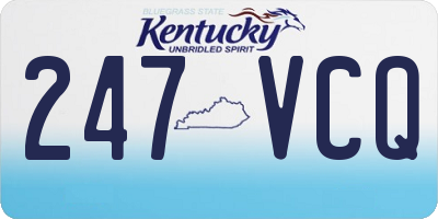 KY license plate 247VCQ