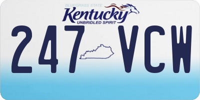 KY license plate 247VCW
