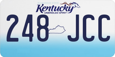 KY license plate 248JCC