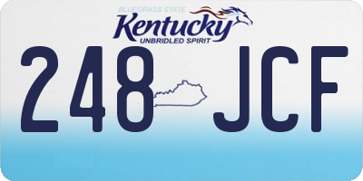 KY license plate 248JCF