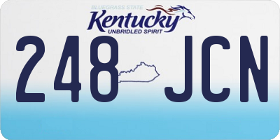 KY license plate 248JCN