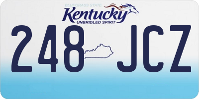 KY license plate 248JCZ