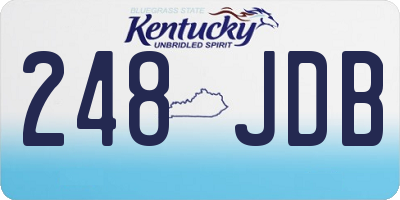 KY license plate 248JDB