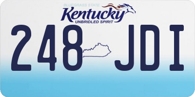 KY license plate 248JDI
