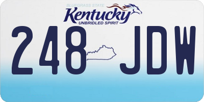 KY license plate 248JDW