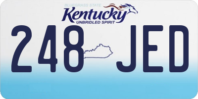 KY license plate 248JED