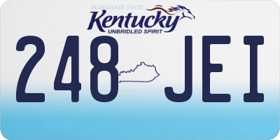 KY license plate 248JEI
