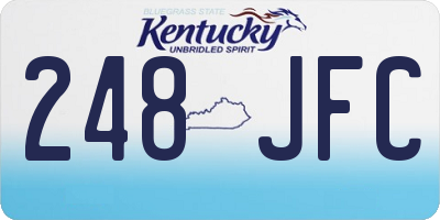KY license plate 248JFC