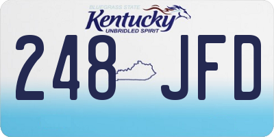 KY license plate 248JFD