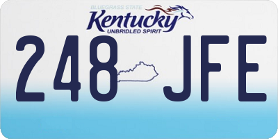 KY license plate 248JFE