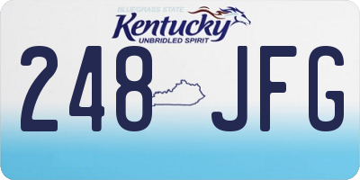 KY license plate 248JFG
