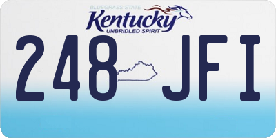 KY license plate 248JFI
