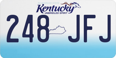KY license plate 248JFJ
