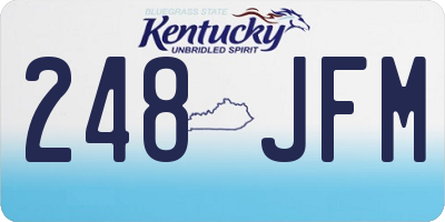 KY license plate 248JFM