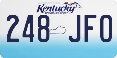 KY license plate 248JFO