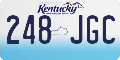 KY license plate 248JGC