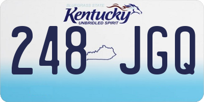 KY license plate 248JGQ