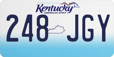 KY license plate 248JGY