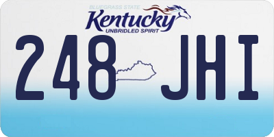 KY license plate 248JHI