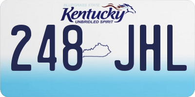 KY license plate 248JHL