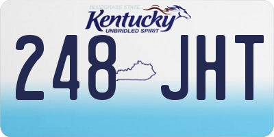 KY license plate 248JHT