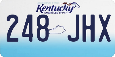 KY license plate 248JHX