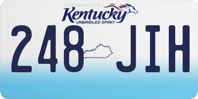 KY license plate 248JIH