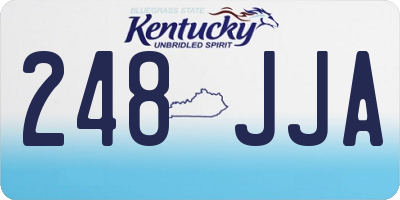 KY license plate 248JJA
