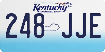 KY license plate 248JJE