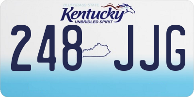 KY license plate 248JJG