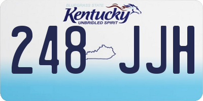 KY license plate 248JJH