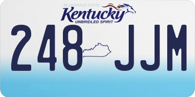 KY license plate 248JJM
