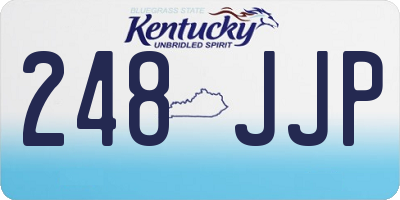 KY license plate 248JJP