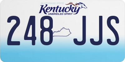 KY license plate 248JJS