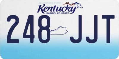 KY license plate 248JJT