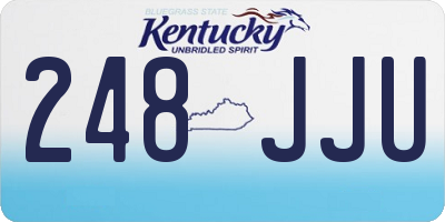KY license plate 248JJU