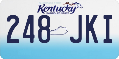 KY license plate 248JKI