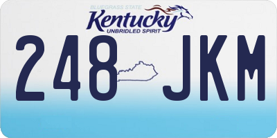 KY license plate 248JKM