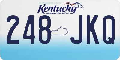 KY license plate 248JKQ