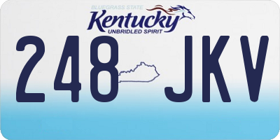 KY license plate 248JKV