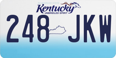 KY license plate 248JKW