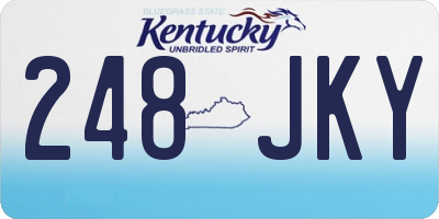 KY license plate 248JKY