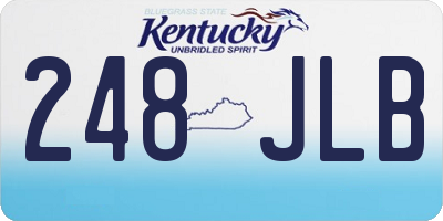 KY license plate 248JLB