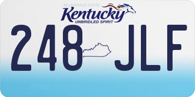 KY license plate 248JLF