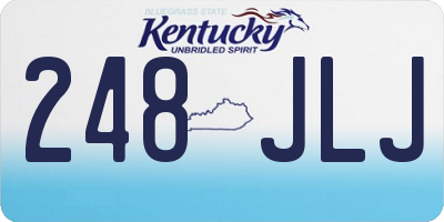 KY license plate 248JLJ