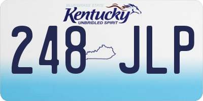 KY license plate 248JLP