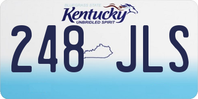 KY license plate 248JLS