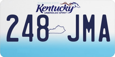 KY license plate 248JMA