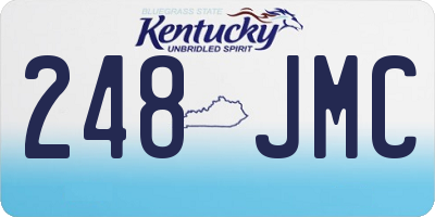 KY license plate 248JMC